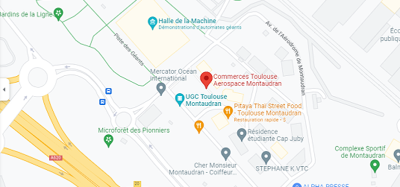 VisuelGoogleMap_AerospaceMontaudranToulouse